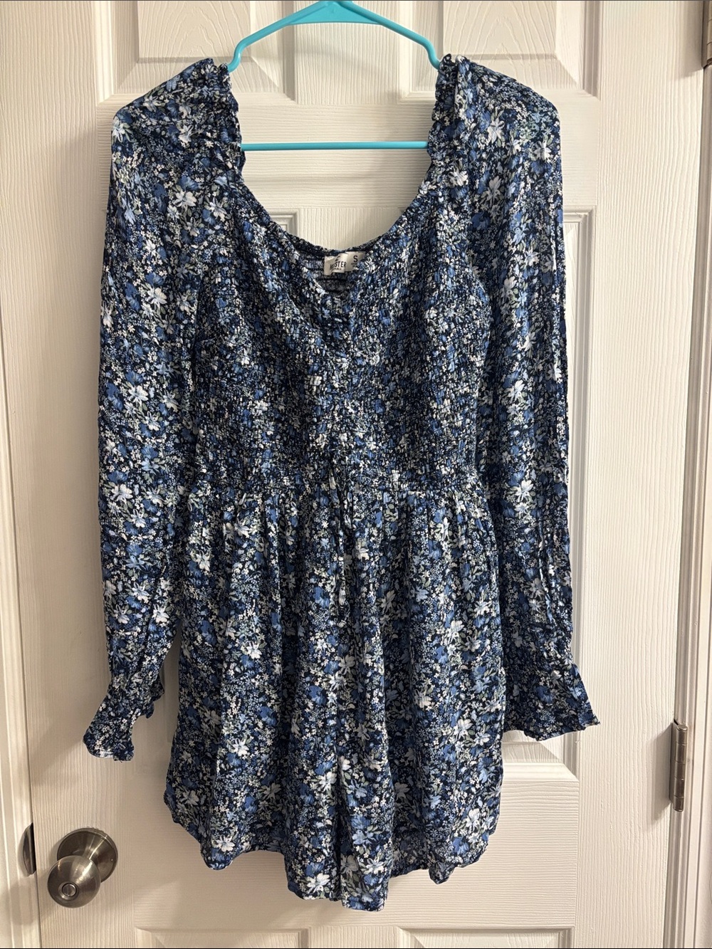 Hollister Blue Floral Romper